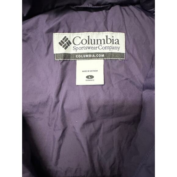 Columbia Womens Longhorn Ridge Puffer Down Hooded Jacket Large - Picture 9 of 9